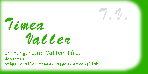 timea valler business card