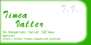 timea valler business card